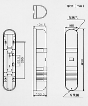 紅外線檢測(cè)器（防盜報(bào)警器/紅外線報(bào)警器）XA-1010/2010/2510尺寸規(guī)格1